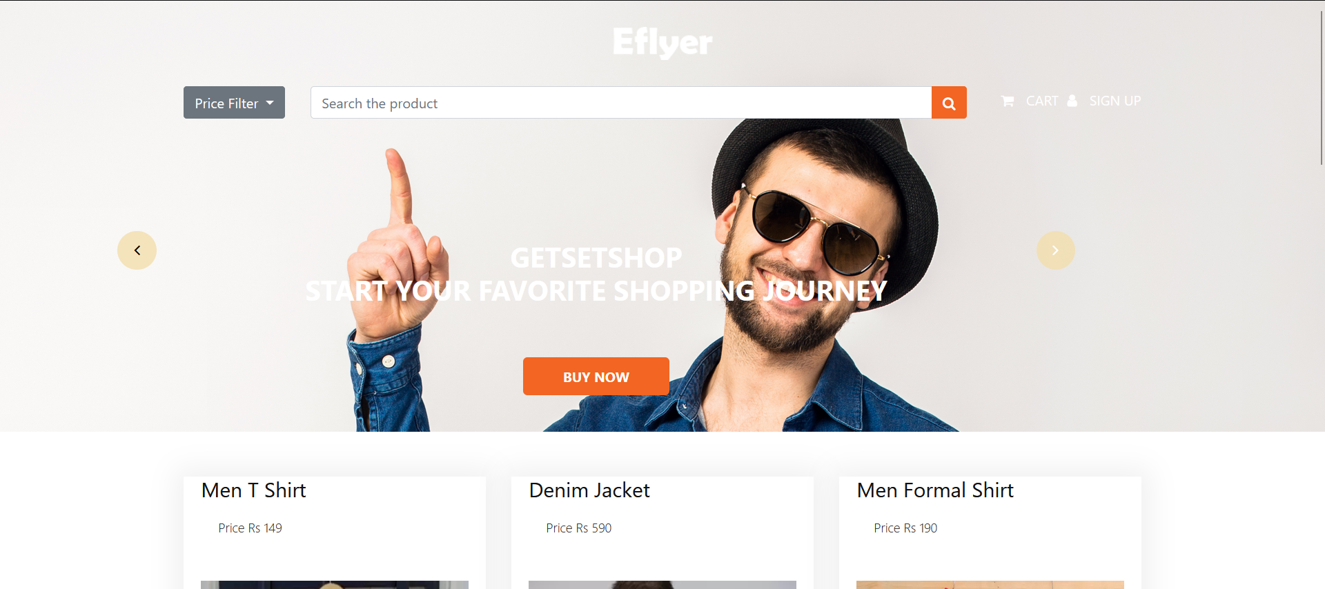 E-commerce Project Screenshot